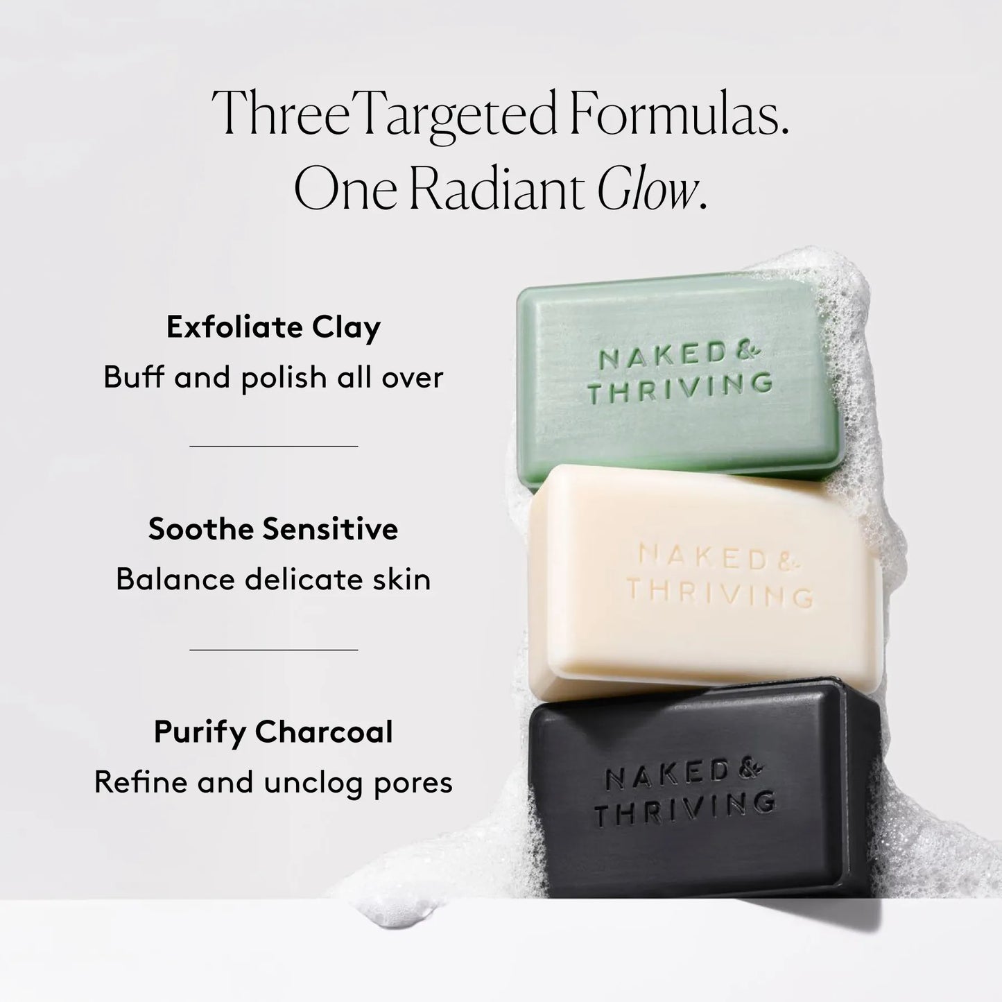
                
                  Cleansing Bars Trio: Soothe, Purify, Exfoliate
                
              
