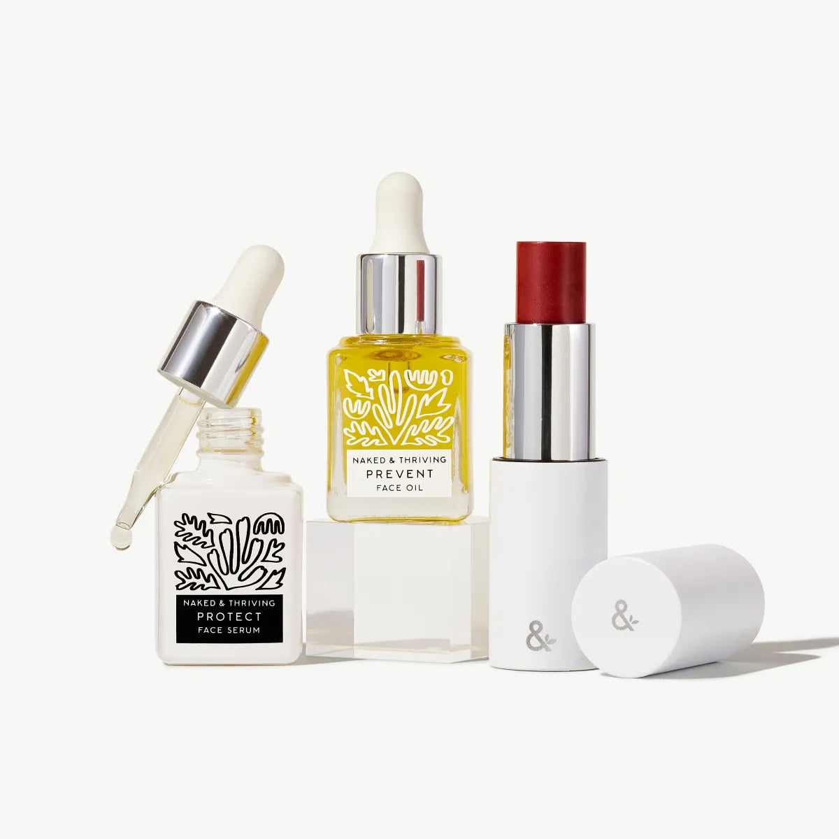 HydraTint Bold Day Set with Mini Protect Serum, Mini Prevent Face Oil, and HydraTint Bold Multistick