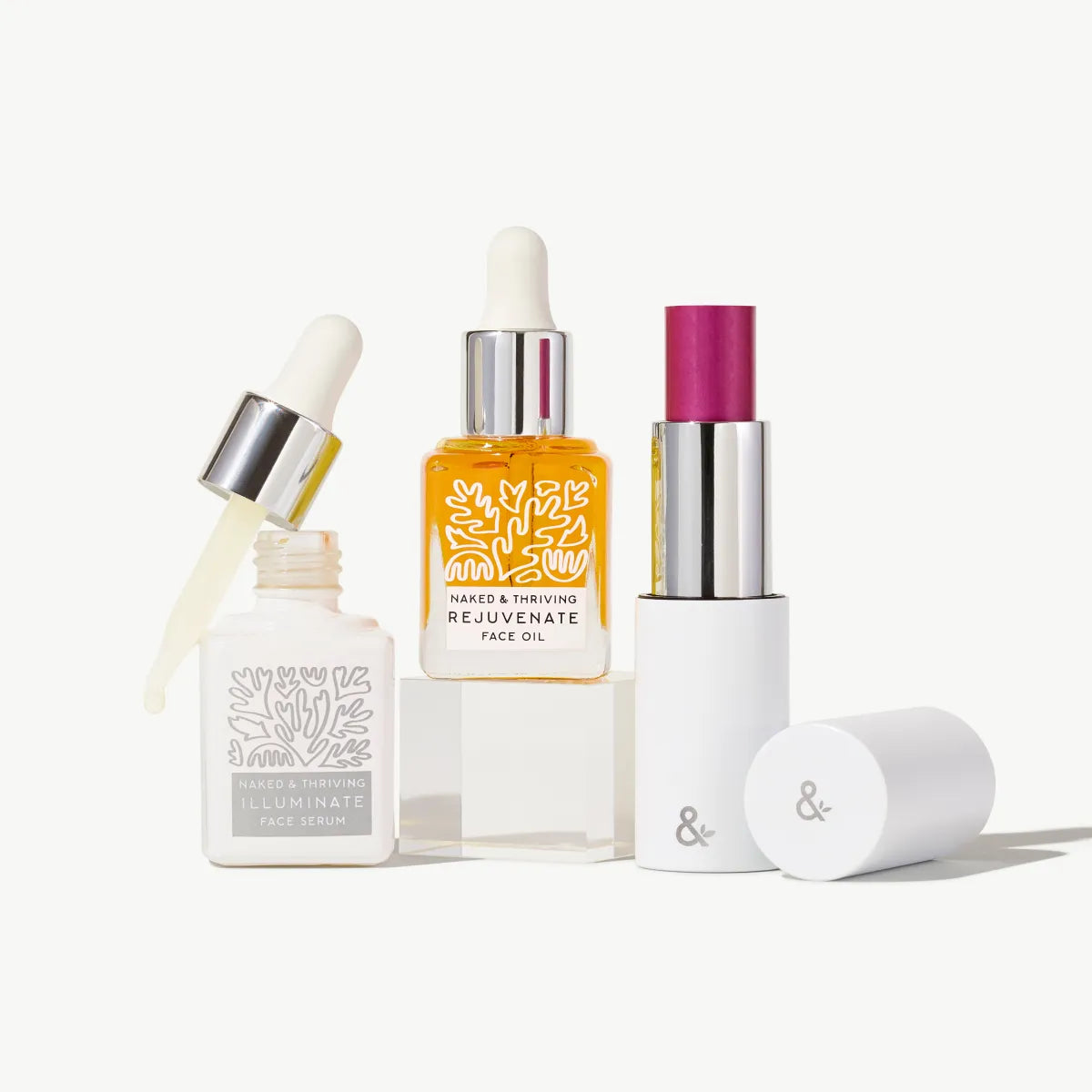 HydraTint Wild Glow Set with Mini Illuminate Serum, Mini Rejuvenate Face Oil, and HydraTint Wild