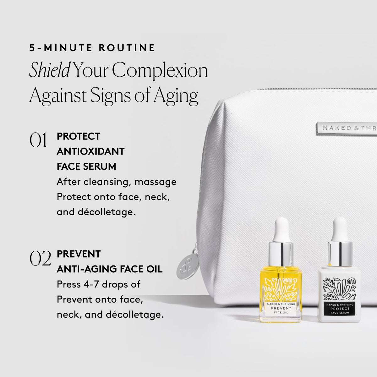 
                
                  Step-by-step 5-minute routine for the Mini Day Set
                
              