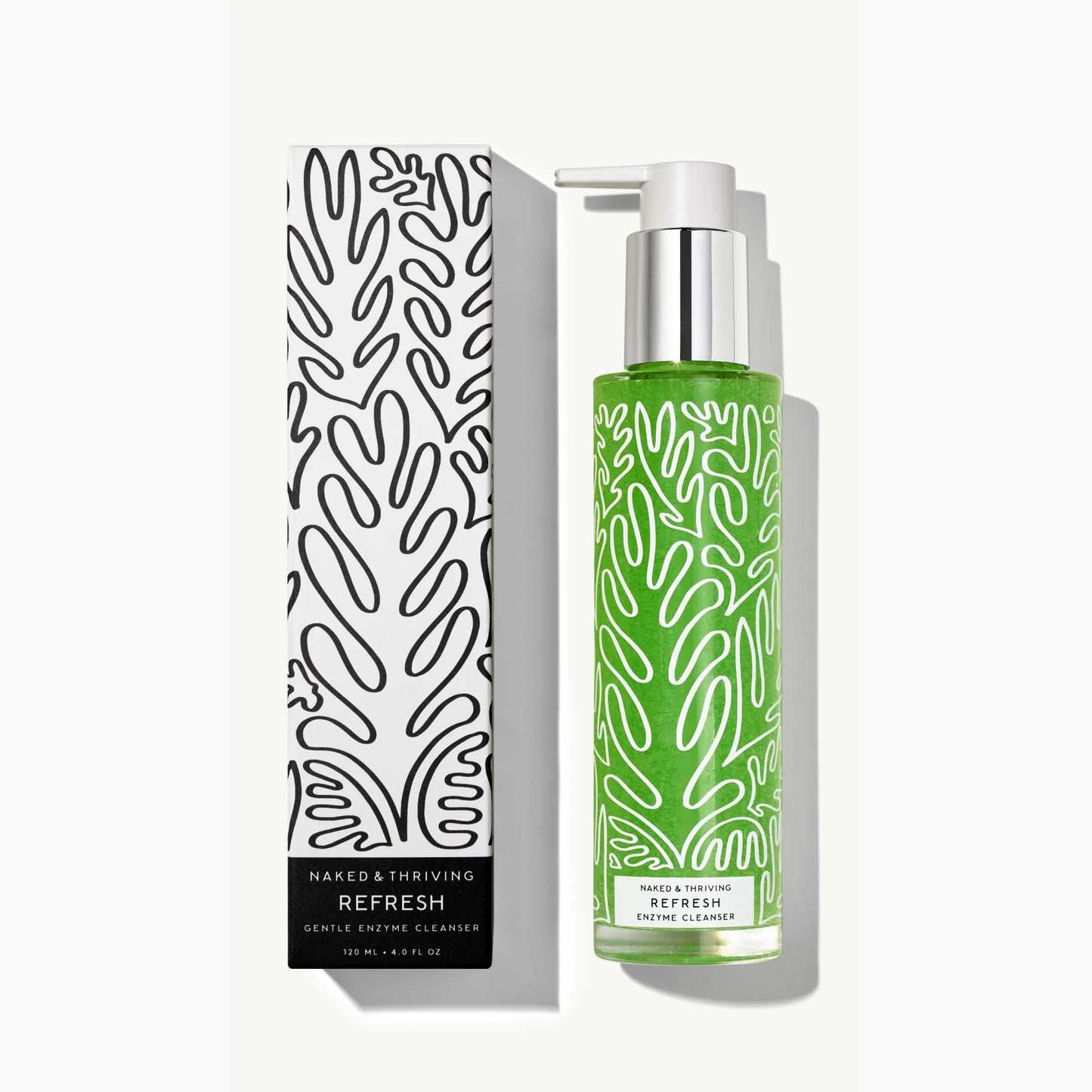 Refresh Gentle Enzyme Cleanser (Original Scent) with black and white box on white background 
