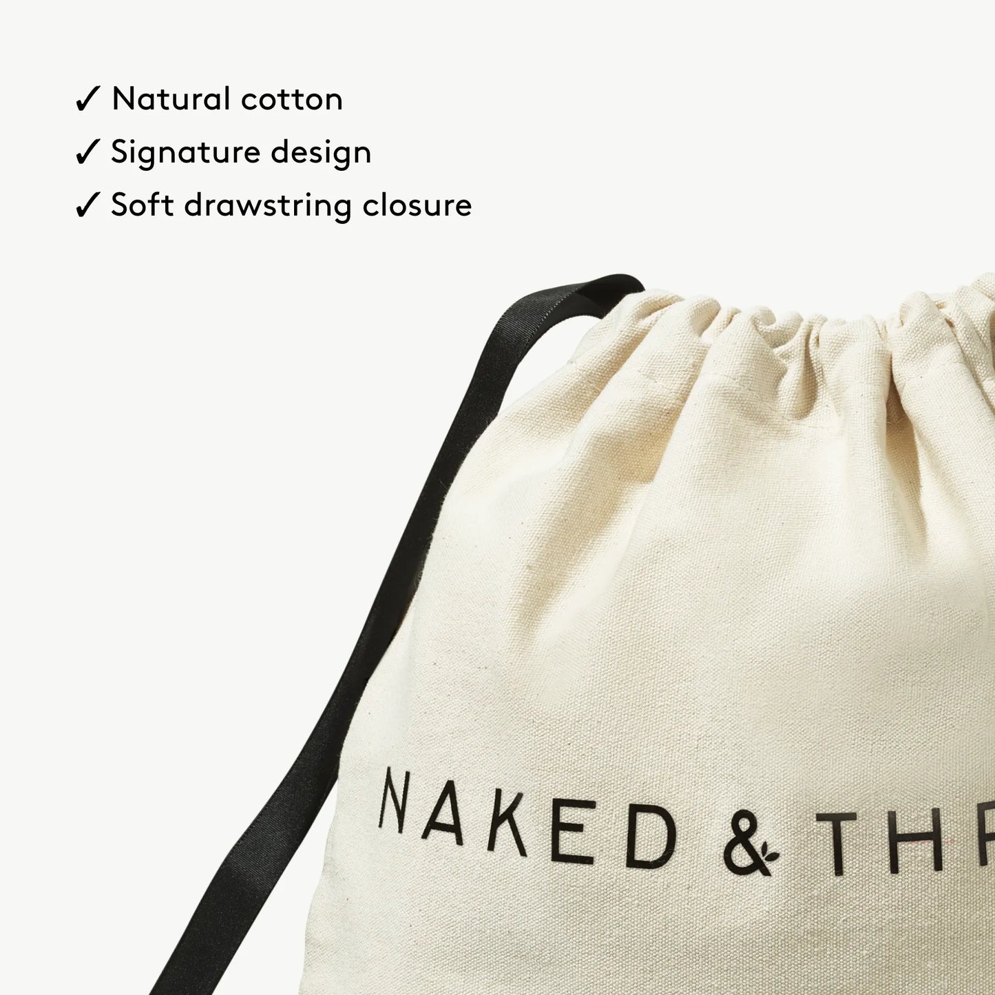 Signature Cotton Bag: Deluxe, giftable drawstring bag