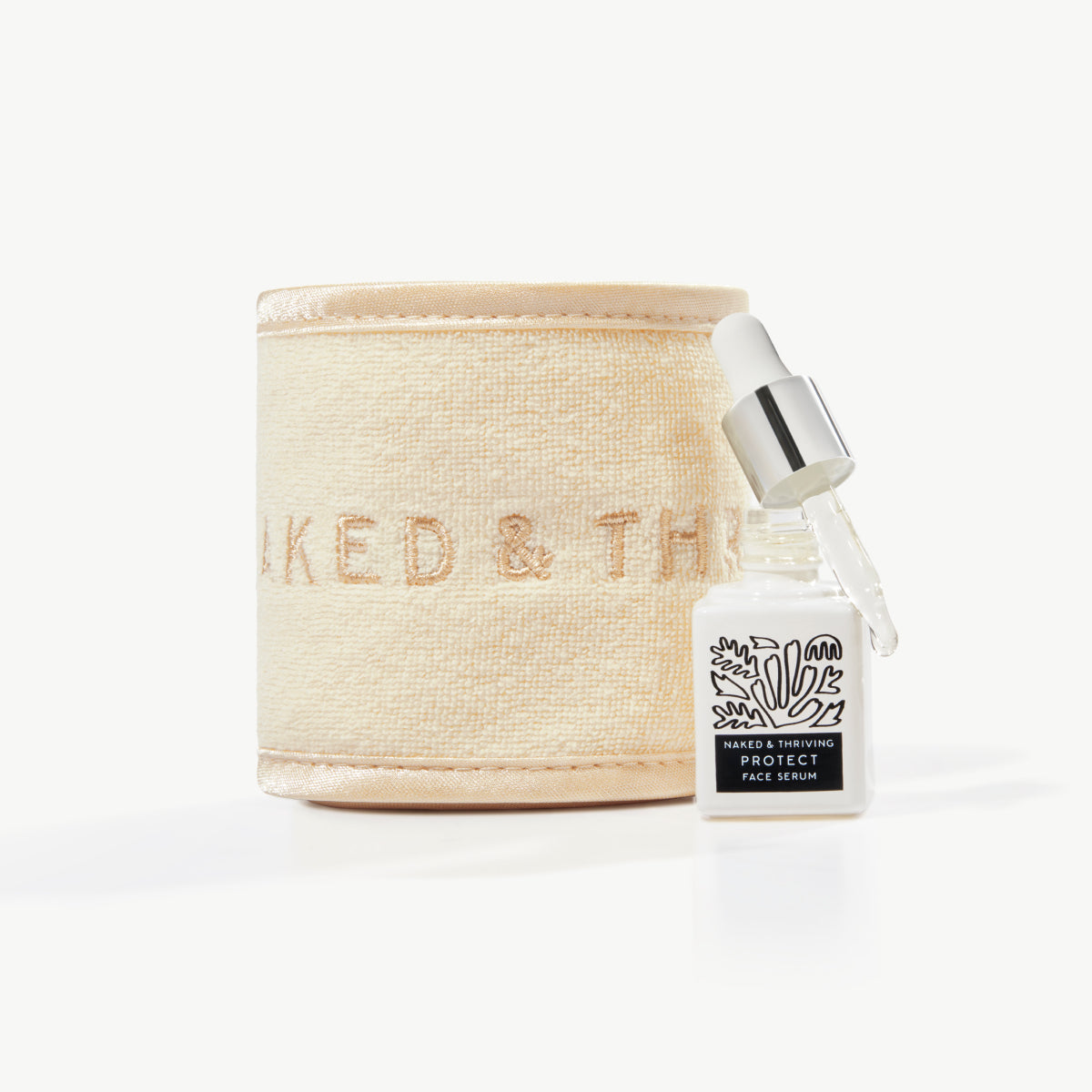 Self-Care Spa Duo with Mini Protect Face Serum and Spa Headband